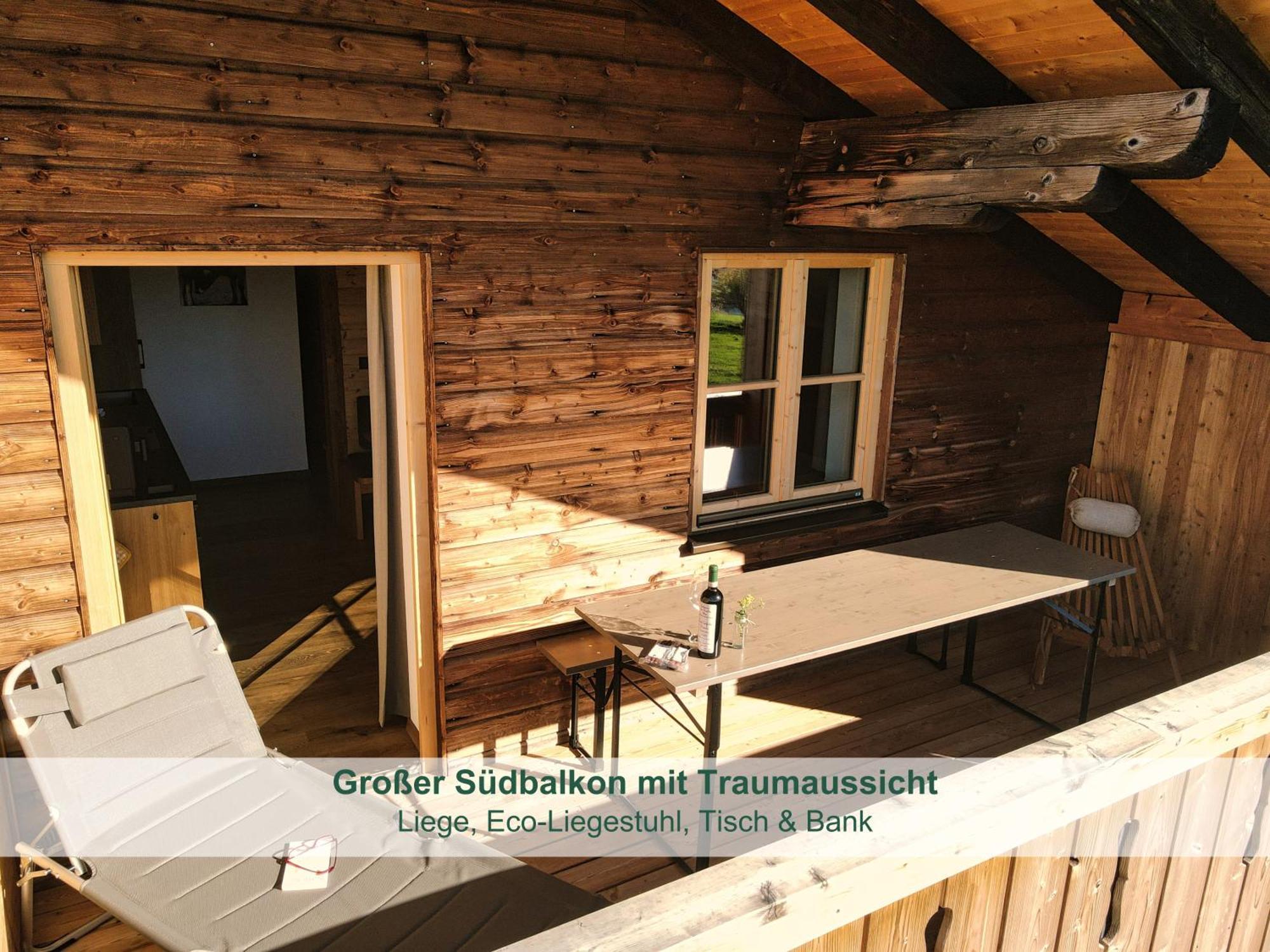 Chalet - Ferienwohnungen - Biohof Stoeger - Panoramasuedbalkon - Grandiose Aussicht Auf See, Berge Und Schloss Neuschwanstein Rieden Exteriör bild