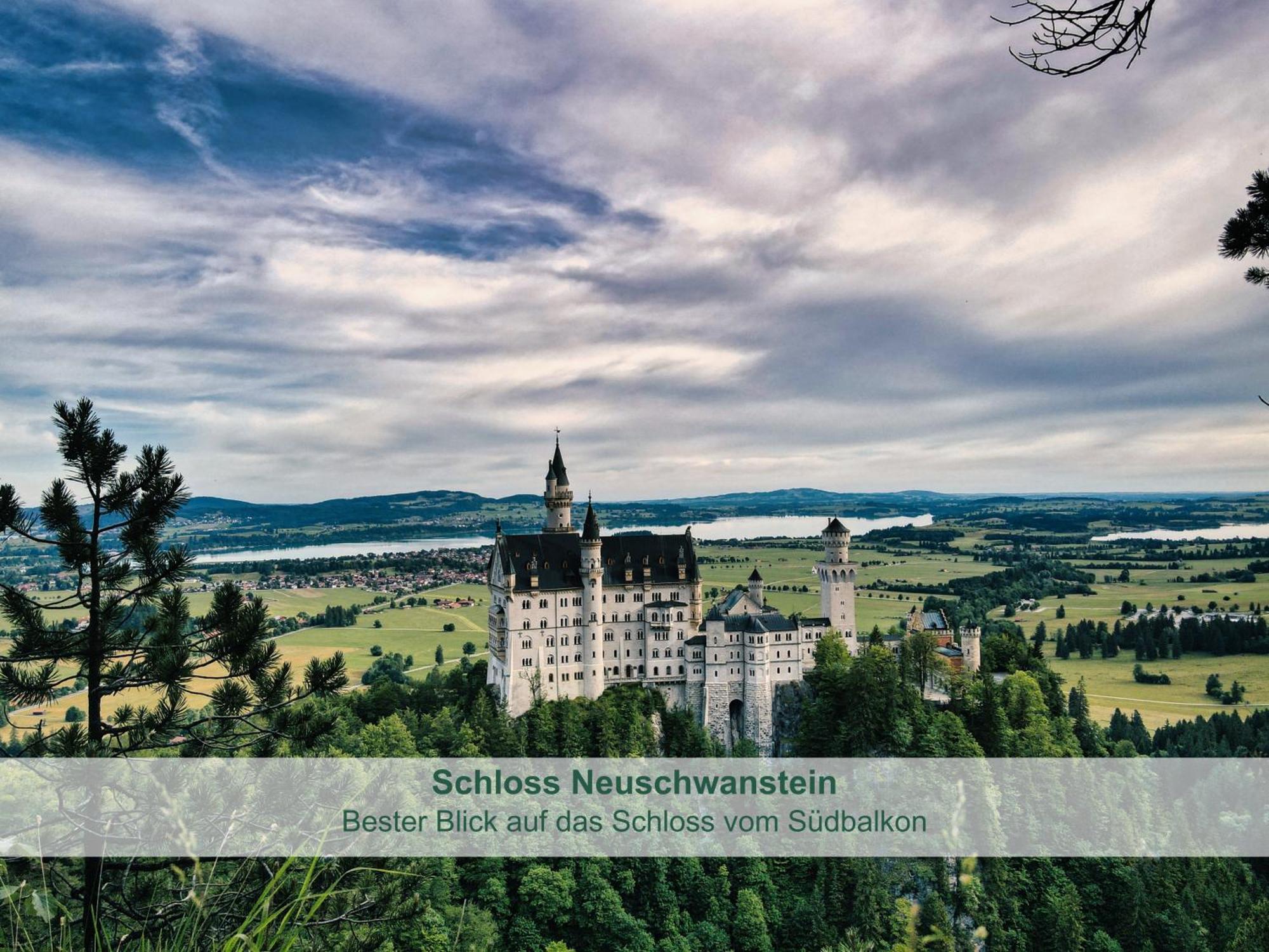 Chalet - Ferienwohnungen - Biohof Stoeger - Panoramasuedbalkon - Grandiose Aussicht Auf See, Berge Und Schloss Neuschwanstein Rieden Exteriör bild