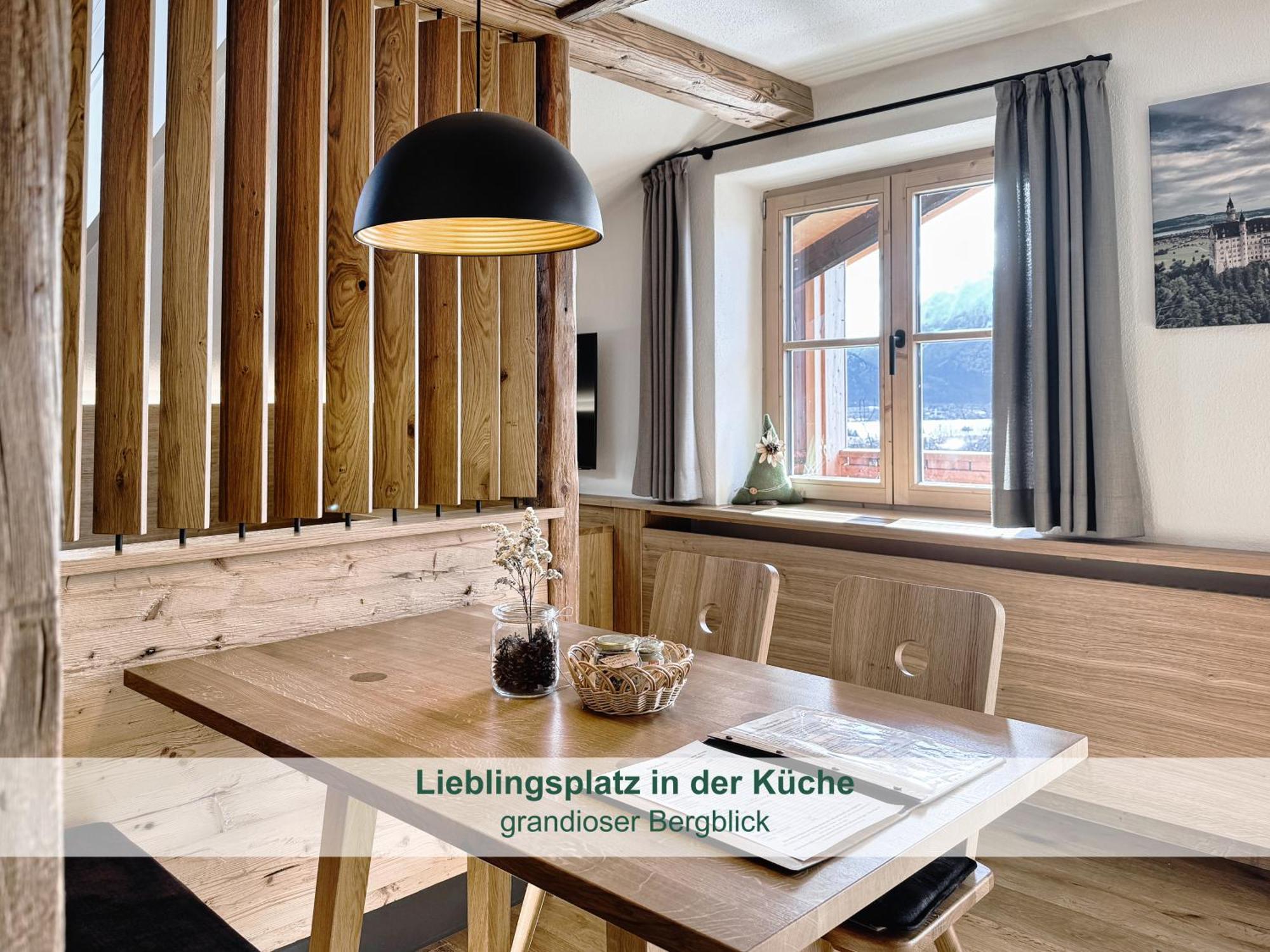 Chalet - Ferienwohnungen - Biohof Stoeger - Panoramasuedbalkon - Grandiose Aussicht Auf See, Berge Und Schloss Neuschwanstein Rieden Exteriör bild